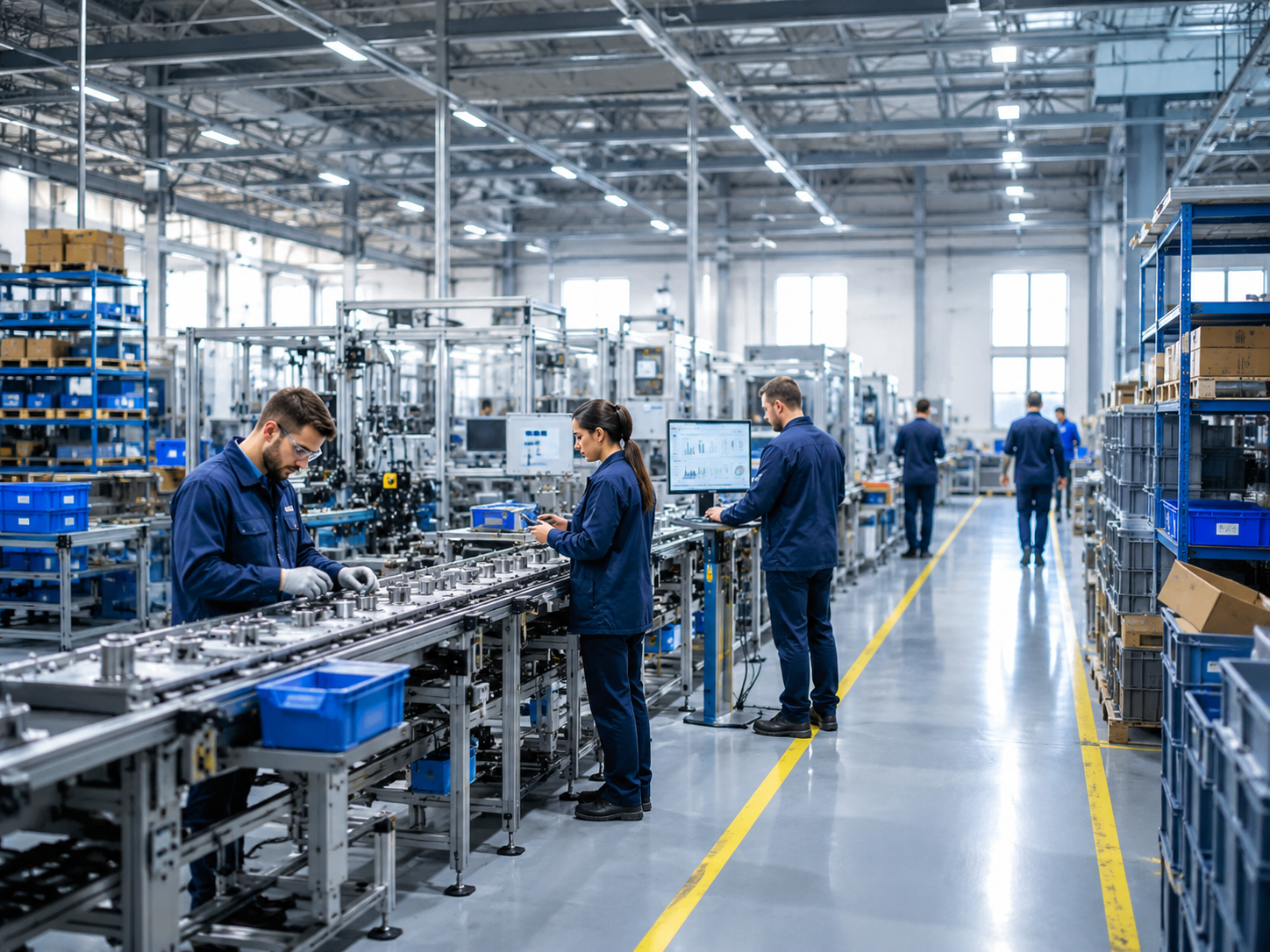 Modern UAE Manufacturing Factory Floor